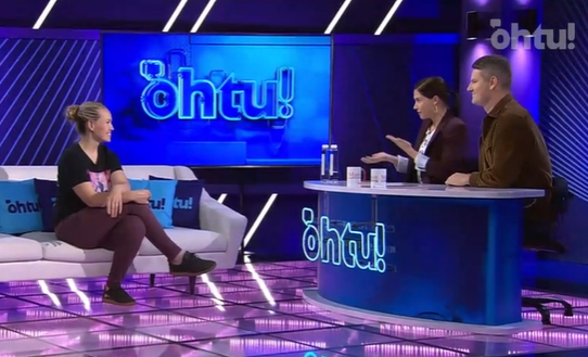 Unenõustaja Beebiuni.ee asutaja külalisena Õhtu! telesaates rääkimas beebi uneprobleemidest ja lahendustest vanematele.